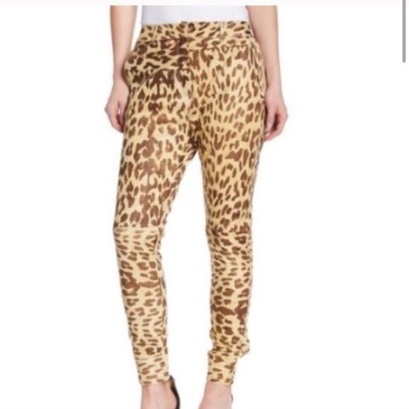 NWT One Teaspoon Jackson leopard leather pants - Picture 2 of 8